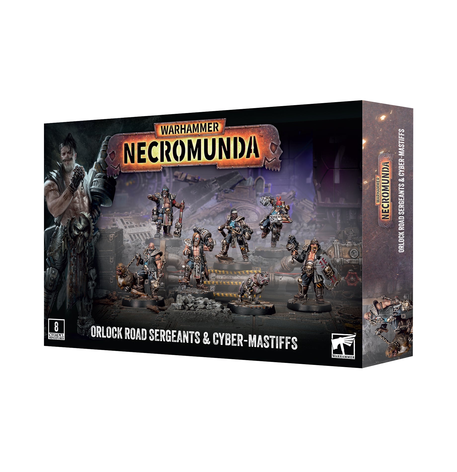 Necromunda: Orlock Road Sergeants & Cyber-Mastiffs.