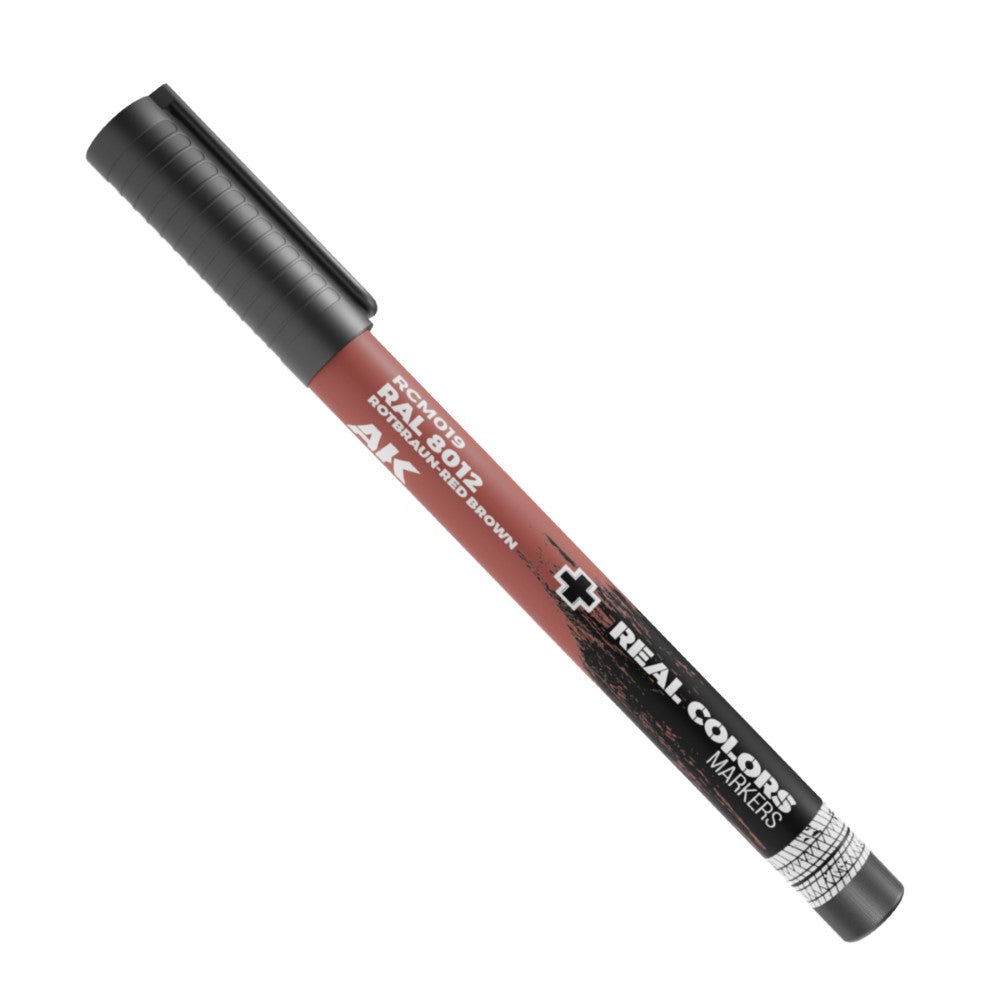 AK Interactive - Real Colour Markers - Ral 8012 Rotbraun-Red Brown