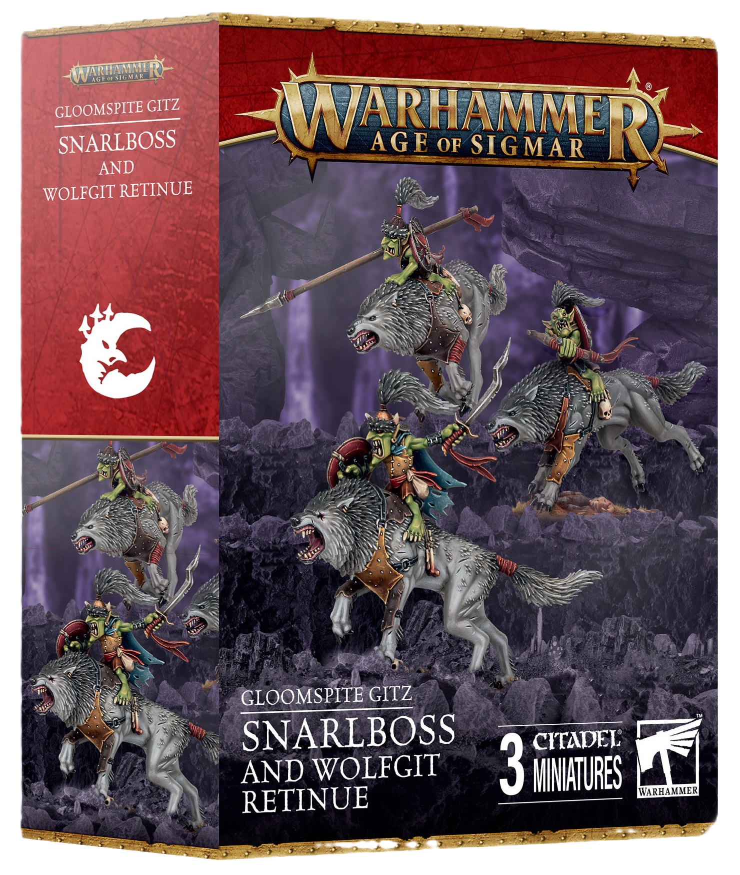 Gloomspite Gitz: Snarlboss & Wolfgit Retinue