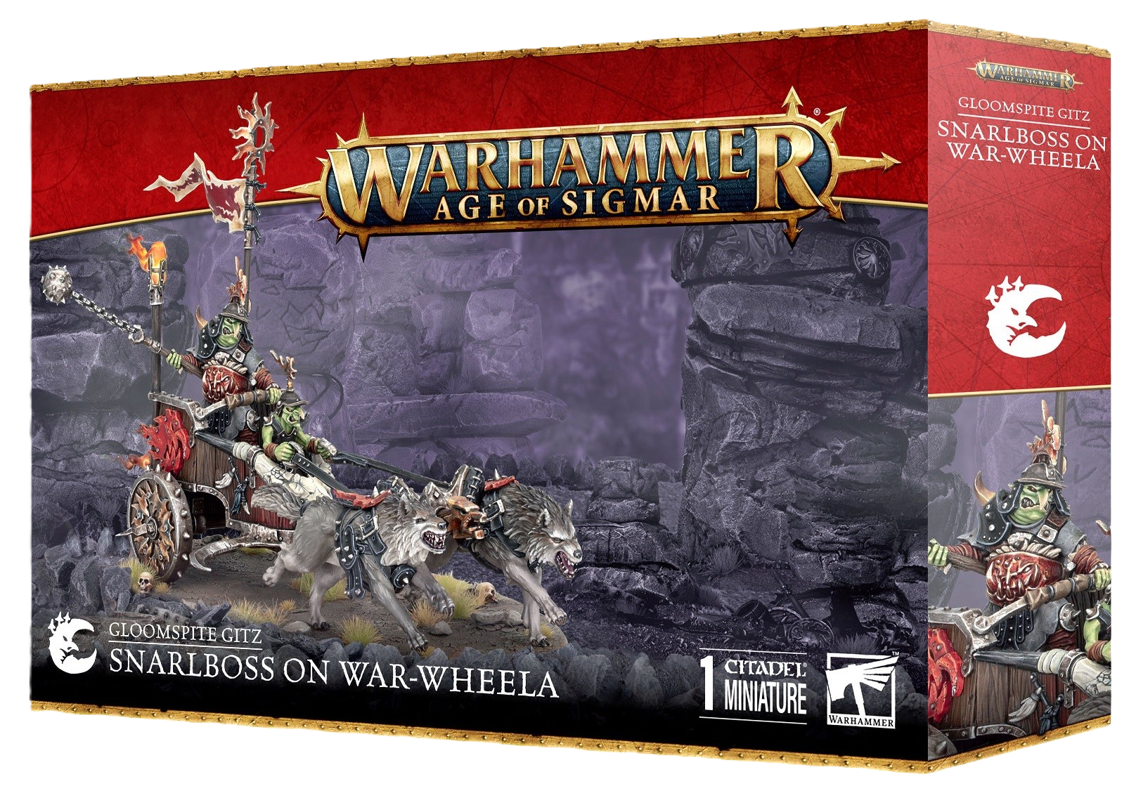 Gloomspite Gitz: Snarlboss On War-Wheela