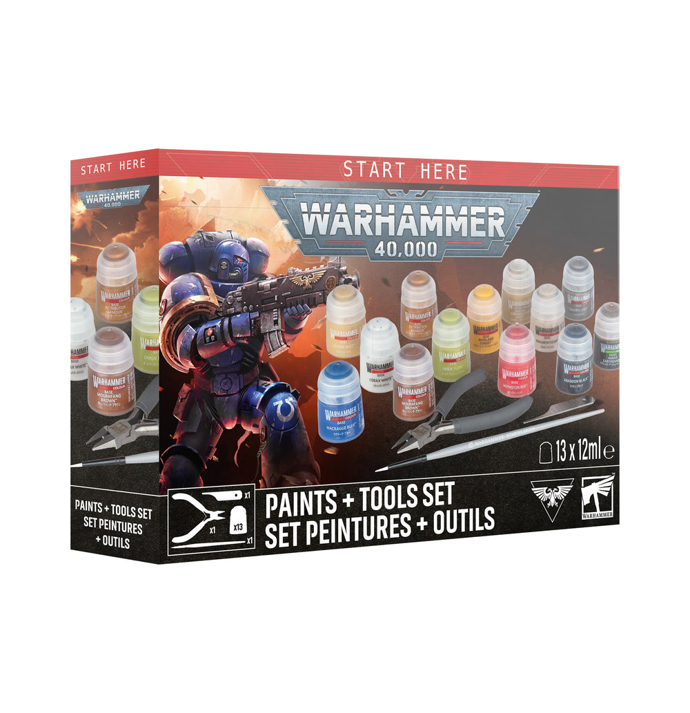 Warhammer 40,000 Paints & Tools.