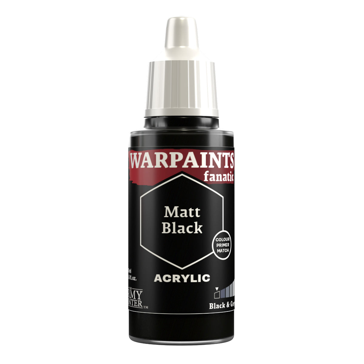 Army Painter - Warpaints Fanatic - Matt Black 18ml