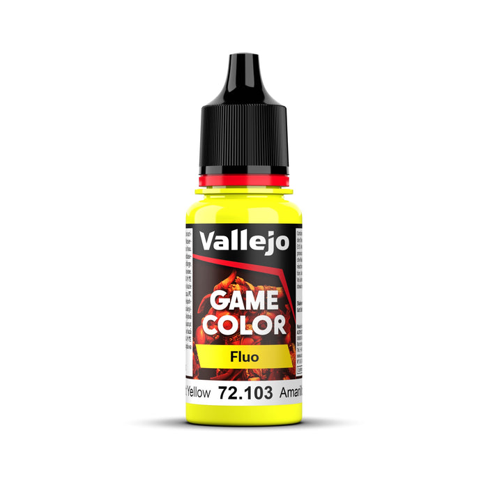 Vallejo Game Color Fluorescent Yellow 18ml Acrylic Paint