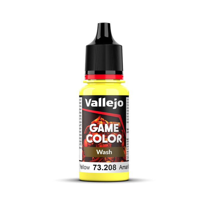 Vallejo Game Color Wash Yellow 18ml Acrylic Paint
