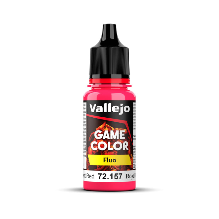Vallejo Game Color Fluorescent Red 18ml Acrylic Paint