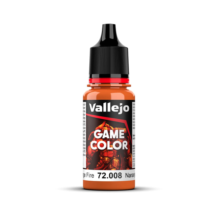 Vallejo Game Color Orange Fire 18ml Acrylic Paint