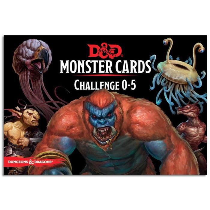 Dungeon and Dragons D&D Spellbook Cards Monster Challenge Deck 0-5