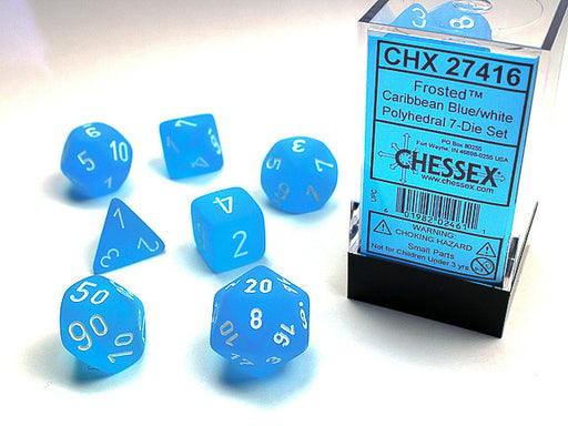 Chessex Polyhedral 7 Die Set - Frost