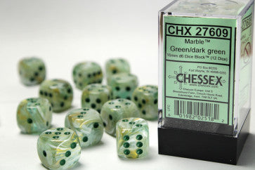 Chessex D6 16mm Dice Block - Green