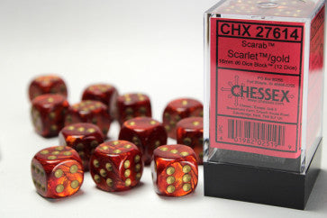 Chessex D6 16mm Dice Block - Red