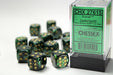 Chessex D6 16mm Dice Block -  Dark Green
