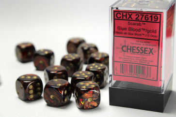 Chessex D6 16mm Dice Block - Dark Red
