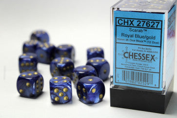 Chessex D6 16mm Dice Block - Dark Blue
