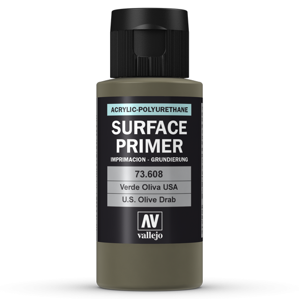 Vallejo Surface Primer - US Olive Drab 60 ml