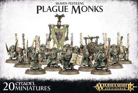 Warhammer Age of Sigmar Skaven Pestilens Plague Monks