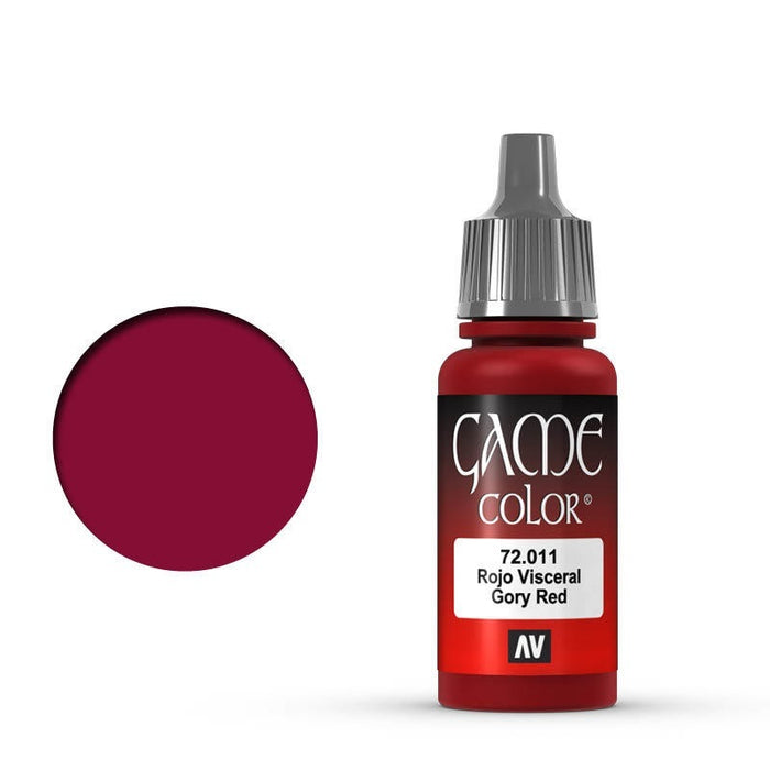 Vallejo 72011 Game Colour Gory Red 17 ml Acrylic Paint