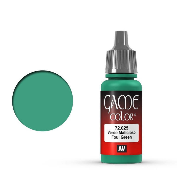 Vallejo 72025 Game Colour Foul Green 17 ml Acrylic Paint