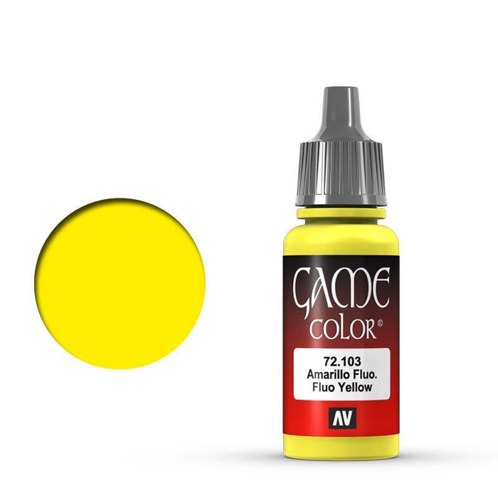 Vallejo 72103 Game Colour Fluo Yellow 17 ml Acrylic Paint