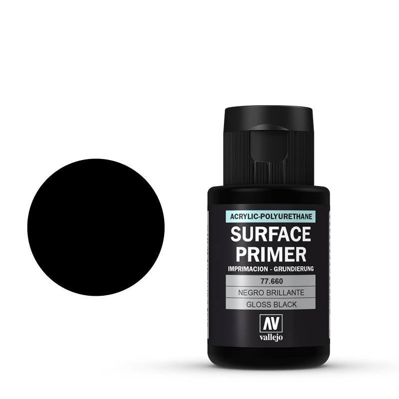 Vallejo 77660 Gloss Black Primer 32ml
