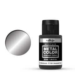 Vallejo 77720 Metal Color Gunmetal Grey 32ml Acrylic Paint