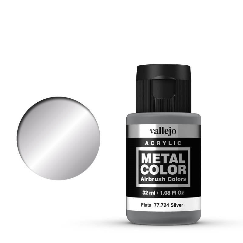 Vallejo 77724 Metal Color Silver 32ml Acrylic Paint