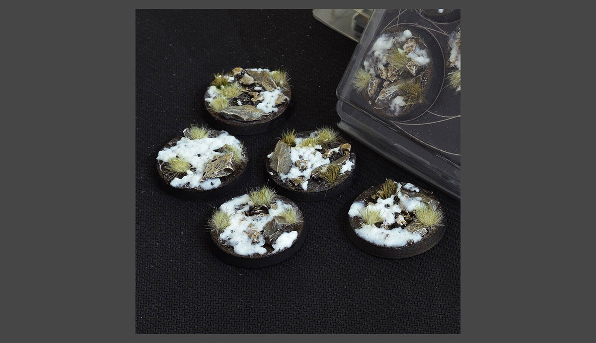 Winter Bases Round 40mm (x5)