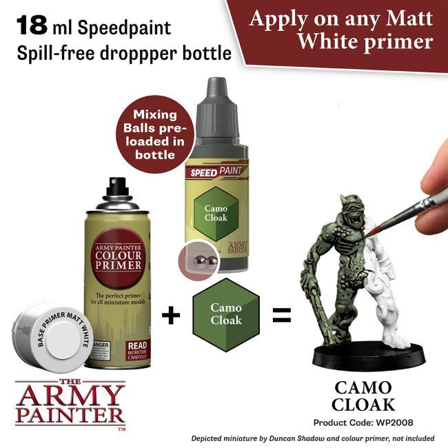 The Army Painter Speedpaint: Camo Cloak - 18ml Acrylic Paint