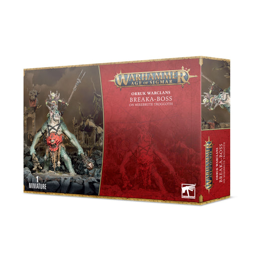 Warhammer Age of Sigmar Orruk Warclans: Breaka-Boss On Mirebrute Troggoth