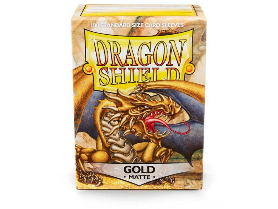 Dragon Shield - Box 100 Standard size - Gold MATTE