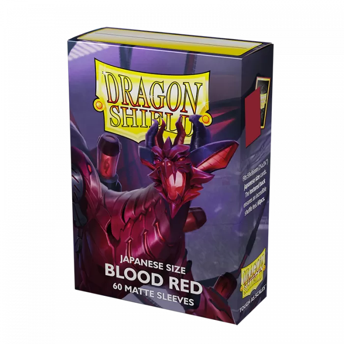 Dragon Shield - Box 60 Japanese size - Blood Red MATTE