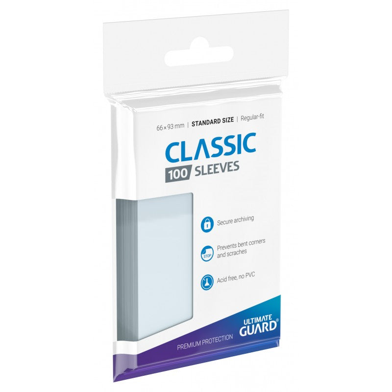 Ultimate Guard Classic Soft Sleeves Standard Size Transparent