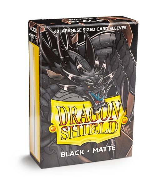 Dragon Shield - Box 60 Japanese size - Black MATTE