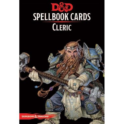 Dungeon and Dragons D&D Spellbook Cards Cleric Deck (149 Cards) Revised 2017 Edition