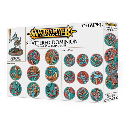 Warhammer Age of Sigmar AOS: Shattered Dominion: 25 & 32mm Round Bases