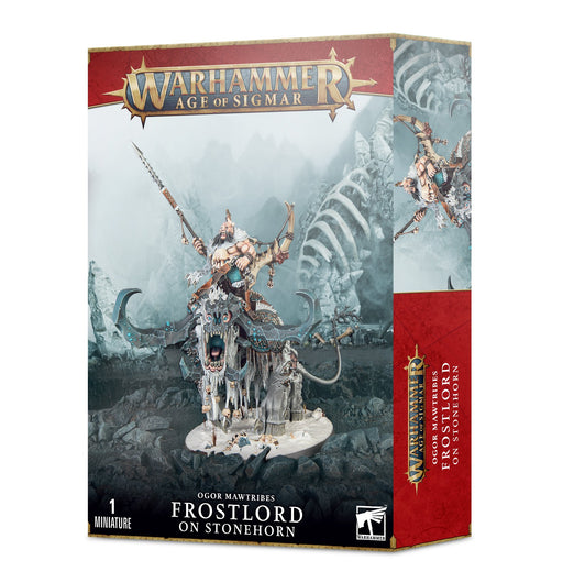 Warhammer Age of Sigmar Ogre Mawtribes: Frostlord on Stonehorn