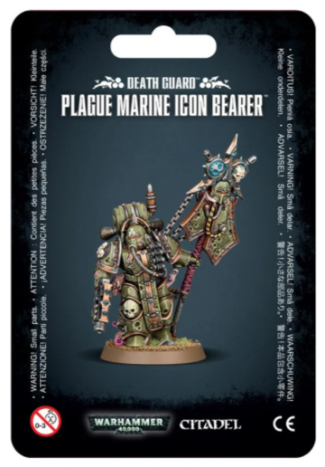 Warhammer 40k 40000 Death Guard Plague Marine Icon Bearer