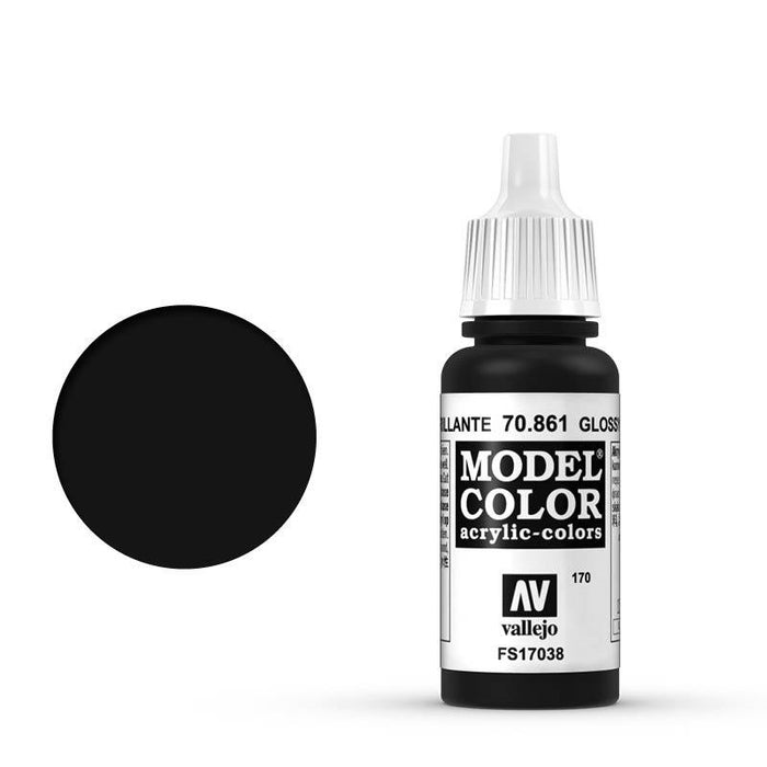 Vallejo Model Colour - Glossy Black 17 ml