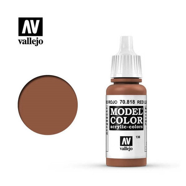 Vallejo Model Colour - Red Leather 17 ml