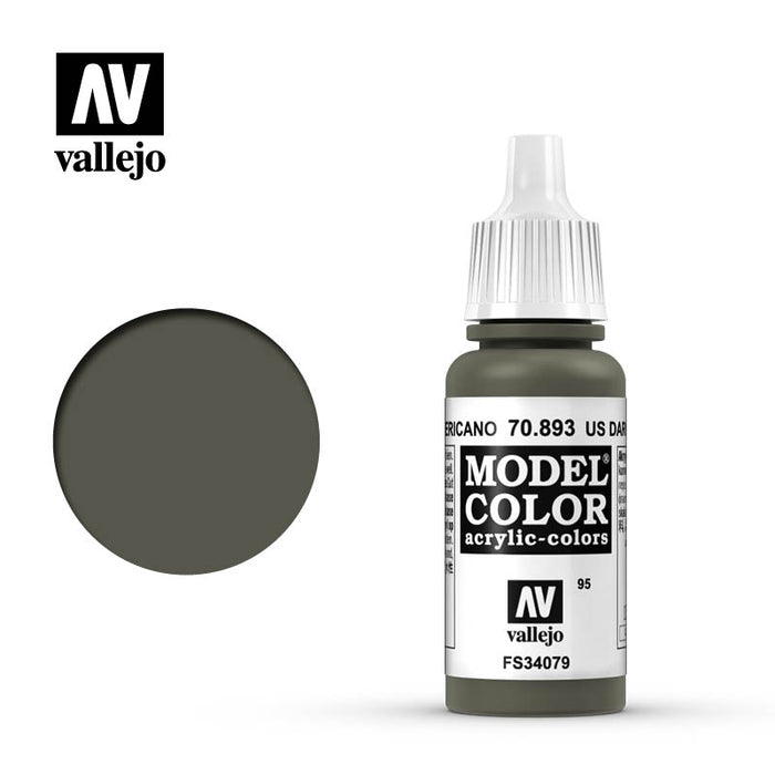 Vallejo Model Colour - Us Dark Green 17 ml