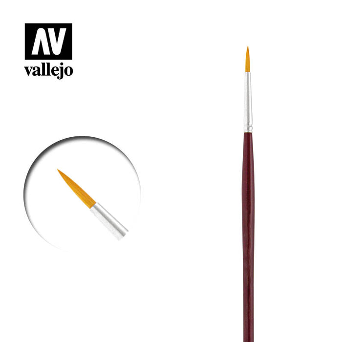 Vallejo Brushes - Detail - Round Synthetic Brush N0. 2/0