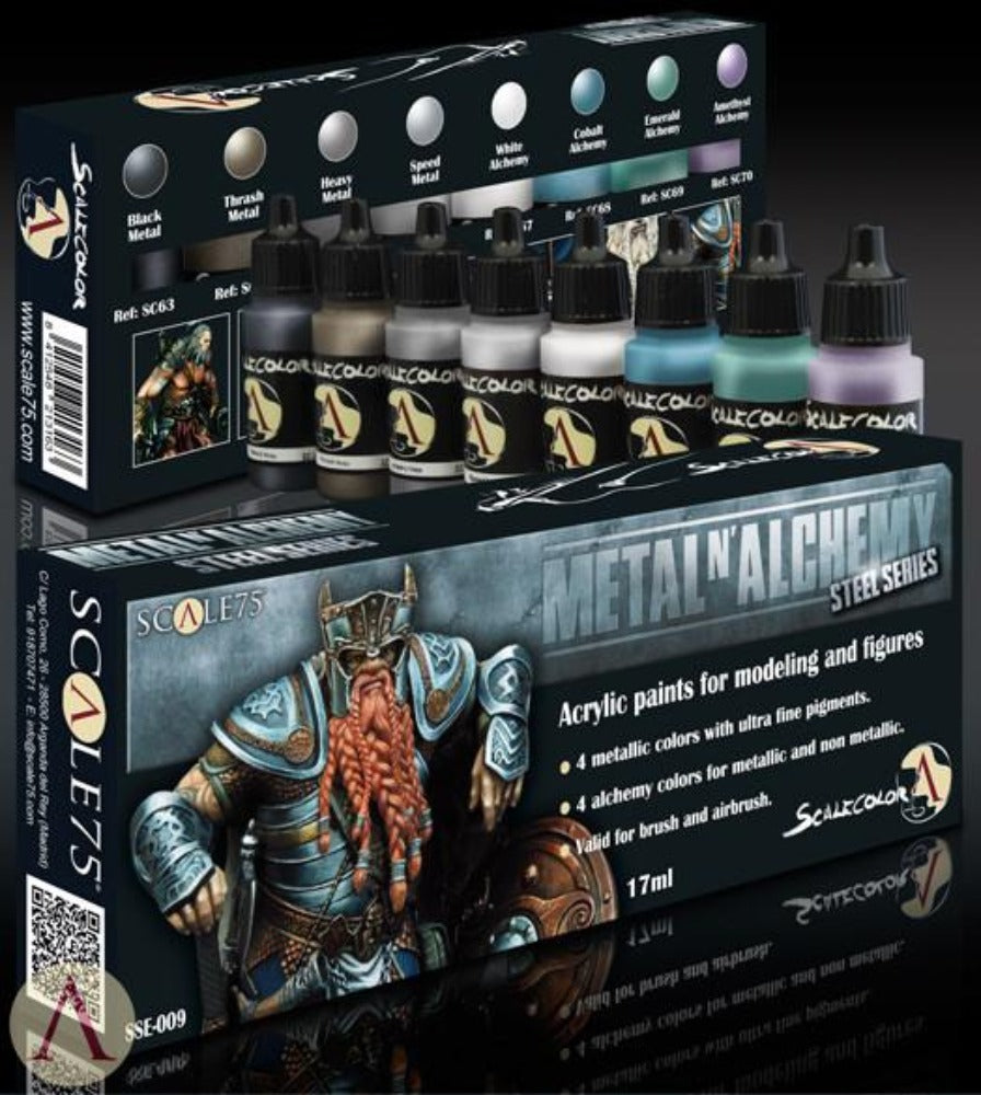 Scale 75 Scalecolor Metal n' Alchemy Steel Paint Set
