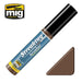 Ammo by MIG Streakingbrusher Medium Brown\