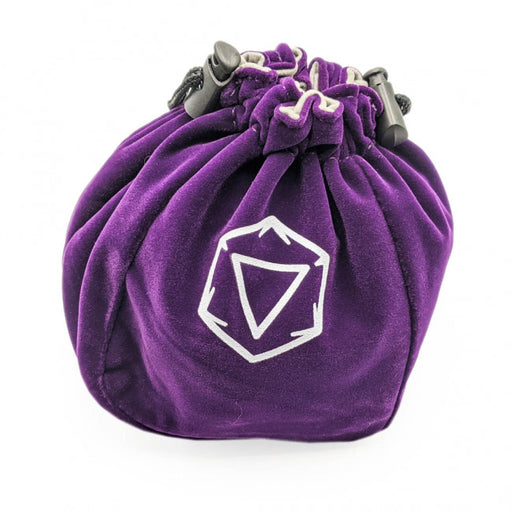 wargamershub velvet standing dice bag purple
