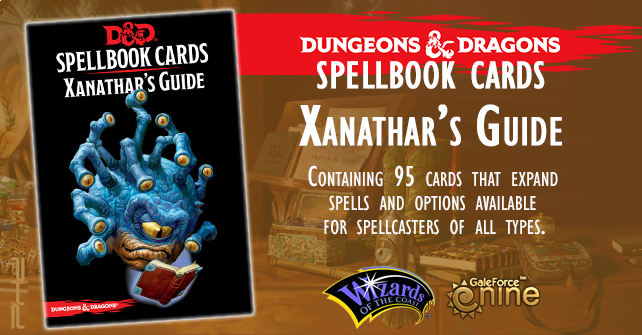 Dungeon and Dragons D&D Spellbook Cards Xanathars Deck (95 Cards) 2018 Edition